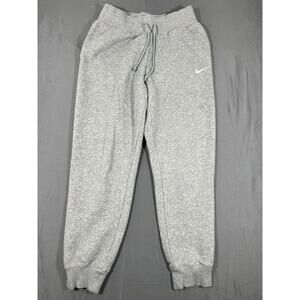 Nike Joggers Sweatpants Mens Medium Gray Fleece Athletic Tapered Swoosh